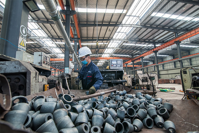 三亚网架配件-锥头加工车间